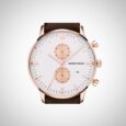 Emporio Armani AR0398 Brown Leather Mens Chronograph Watch