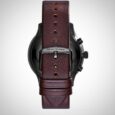 Emporio Armani AR1795 Classic Chronograph Aubergine Dial Leather Men’s Watch