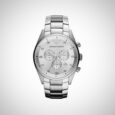 Emporio Armani AR5869 Unisex Silver Chronograph Watch