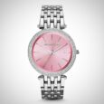 Michael Kors MK3352 Darci Pink Dial Stainless Steel Ladies Watch