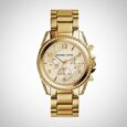 Michael Kors MK5166 Ladies Blair Chronograph PVD Gold Watch
