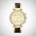 Michael Kors MK5688 Parker Ladies’ Chronograph Gold Tortoiseshell Quartz Watch