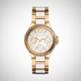 Michael Kors MK5945 Ladies Camille PVD Gold Chronograph Watch