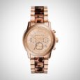 Michael Kors MK6155 Ladies Cooper Tortoise Acetate Rose Gold Watch
