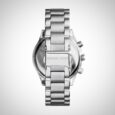 Michael Kors MK6186 Ladies Silver Brinkley Chronograph Watch