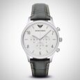 Emporio Armani AR1861 Grey Leather Men’s Chronograph Watch