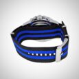 Michael Kors MK8398 Everest Men’s Chronograph Black Dial Black and Blue Nylon Quartz Watch