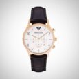 Emporio Armani AR1916 Men’s Chronograph Leather Black Watch